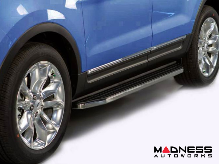 Ford Bronco Sport Running Boards - Premium - Black w/ Chrome Trim